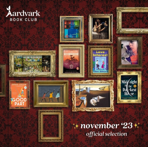 November 2023 Aardvark Book Club Hint & Selections